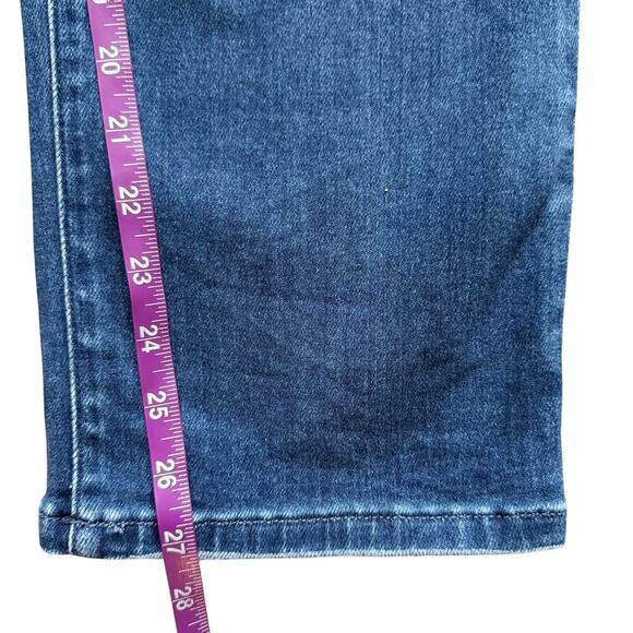 KanCan Jeans Womens Sz 13 30 Blue Straight High Rise Crop Preppy Casual - Picture 12 of 15